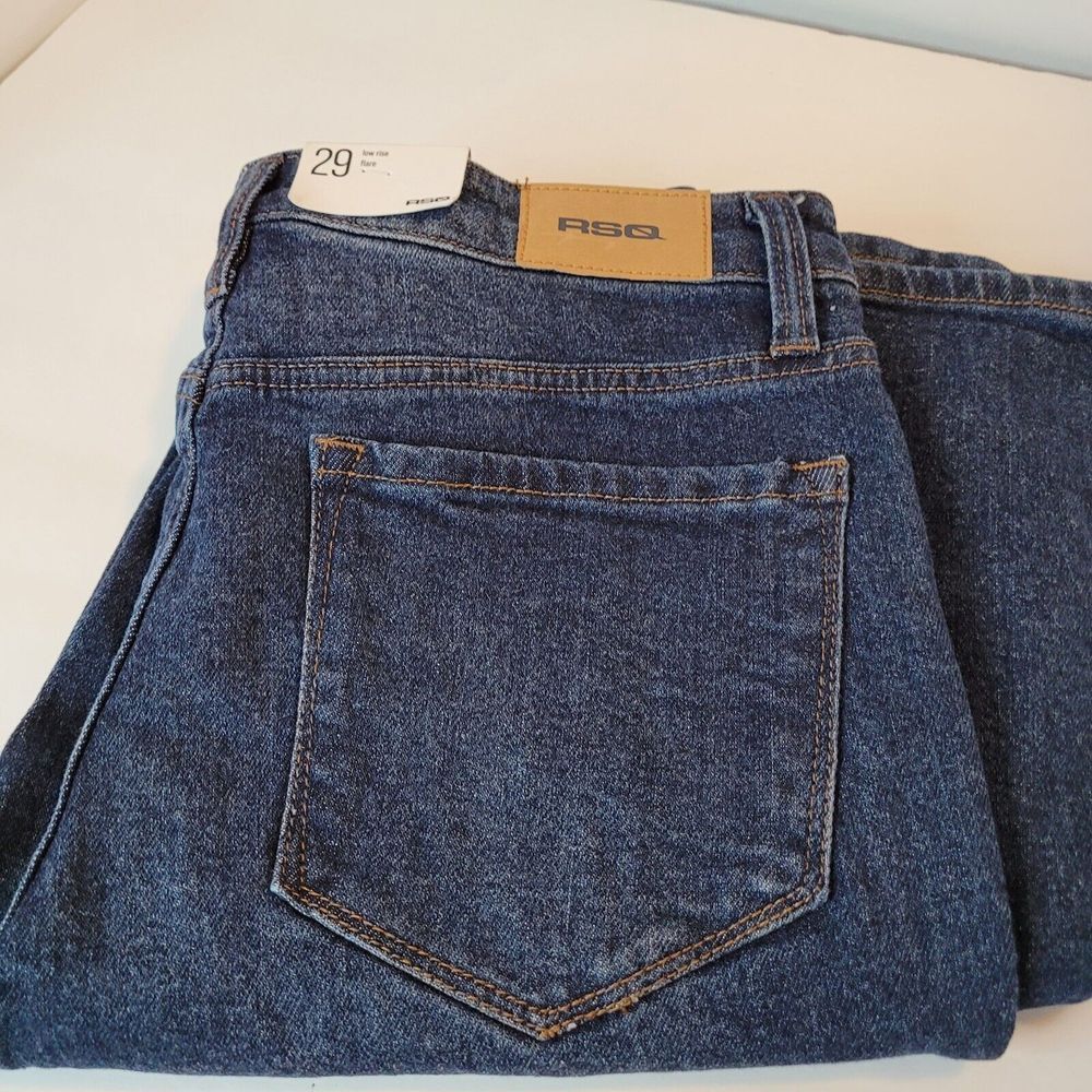 RSQ Low Rise Flare Jeans, Size 29, NWT
